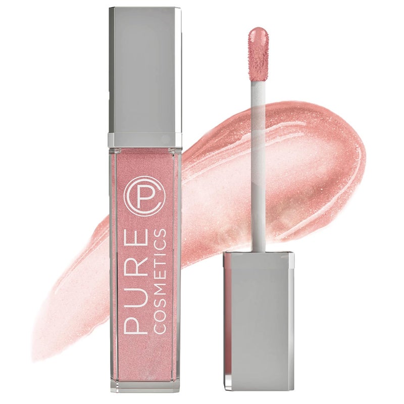 Pure Cosmetics Pure Illumination Light-Up Lip Gloss with LED-Lit Applicator Brush + Side Mirror, Non-Sticky, Moisturizing Hydrating Lip Glosses with Lanolin, Jojoba Oil, & Vitamin E, Oopsy Daisy - Image 1